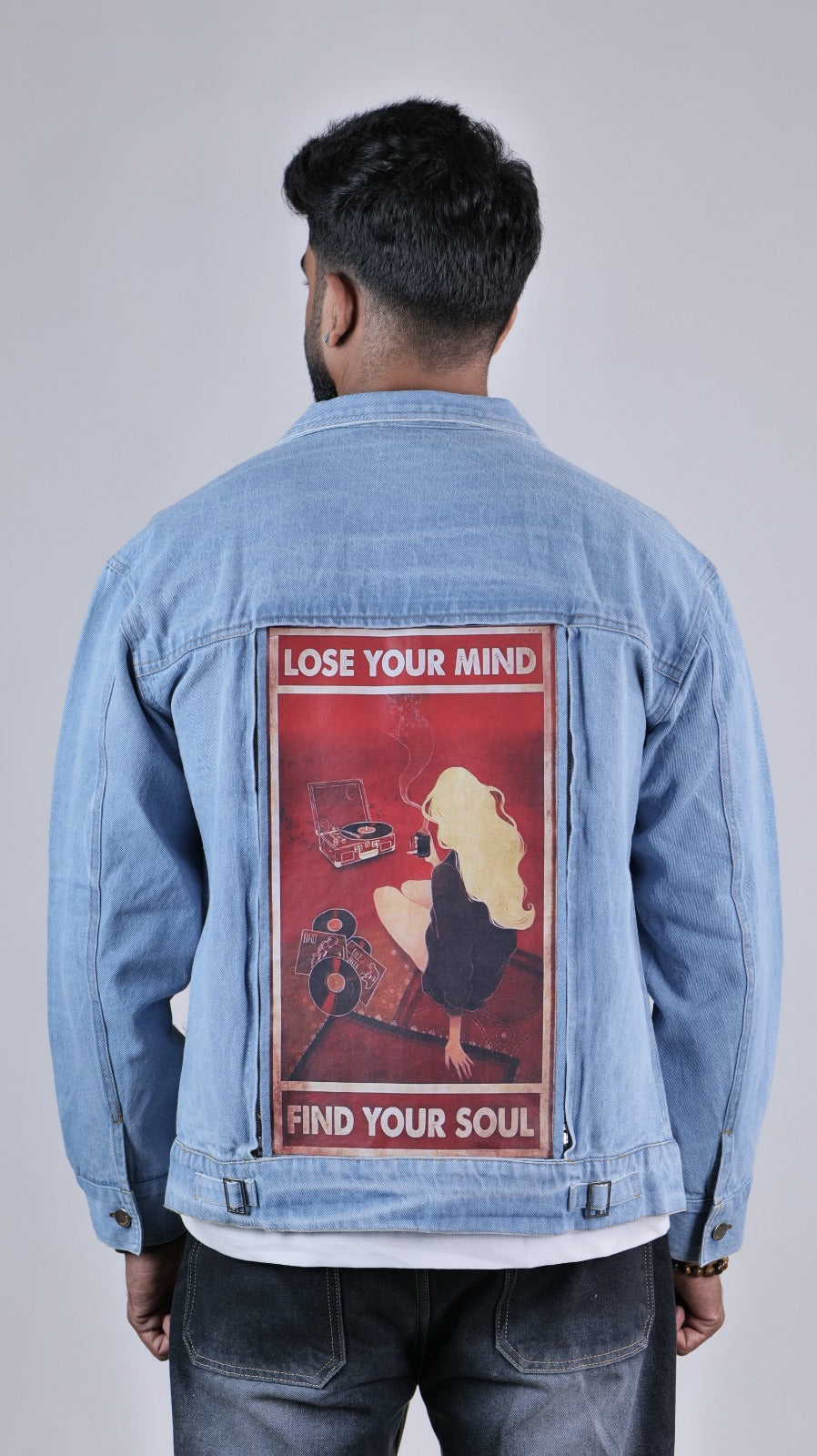 Lose Your Mind - SWAP Series Black Denim Jacket